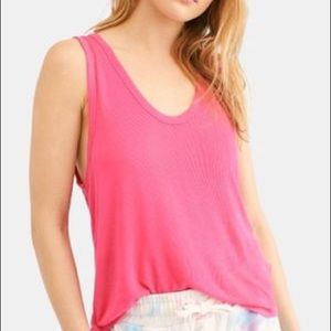 NEW Free People we the free take the plunge tank top fuchsia S